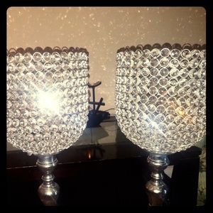 3ft tall Crystal Beaded Candle/flower holder